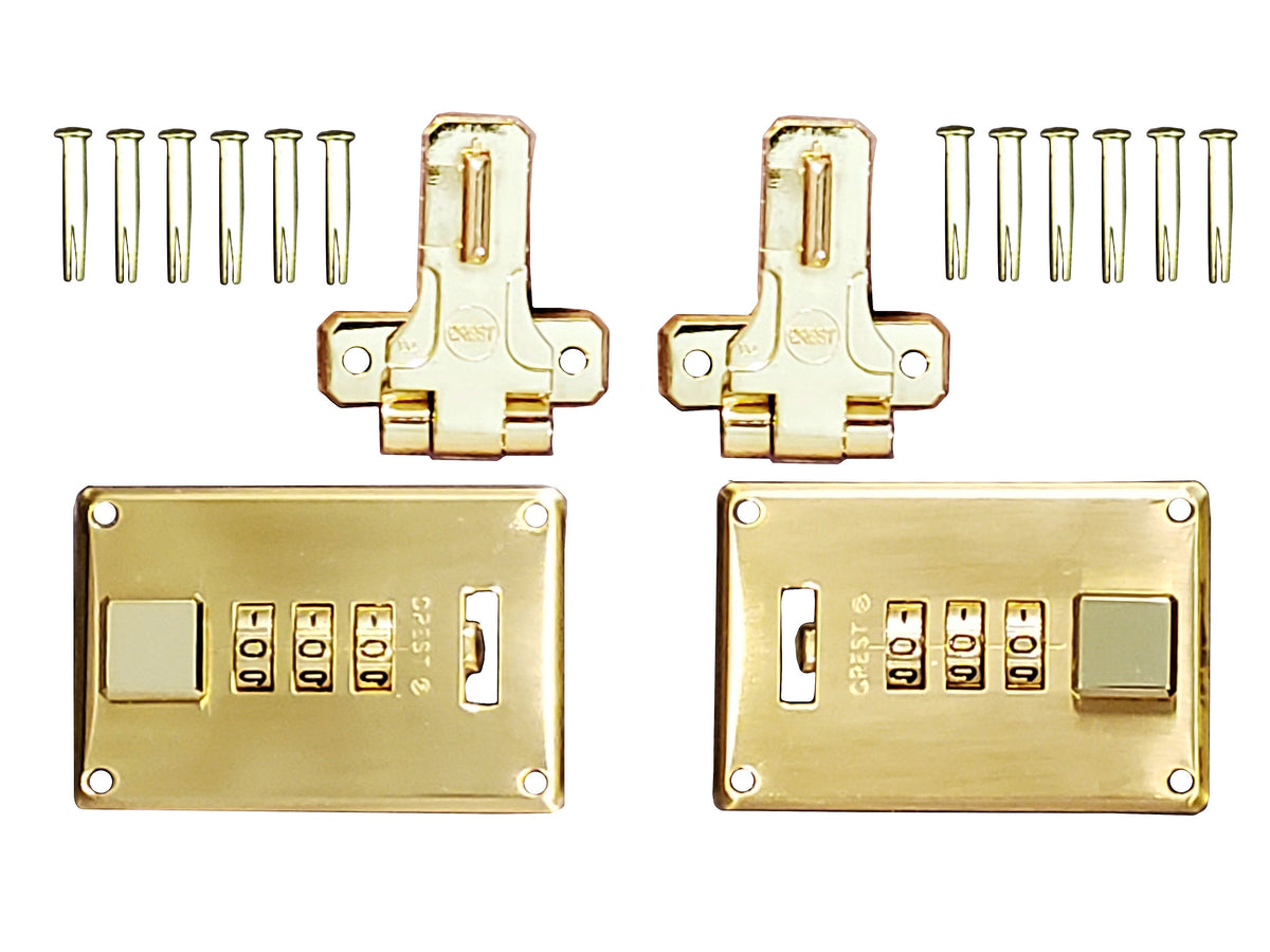 Briefcase Combo Kit Lck 534 Brass Crest Lock